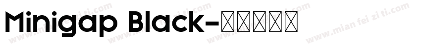 Minigap Black字体转换